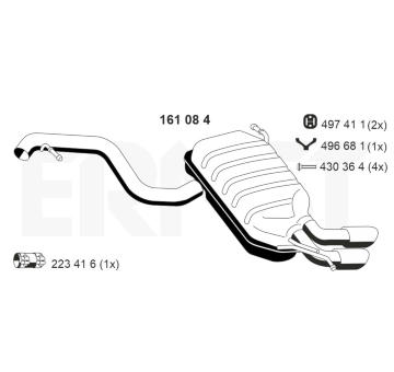 Zadni tlumic vyfuku ERNST 161084
