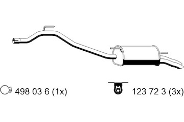 Zadní tlumič výfuku ERNST 176200