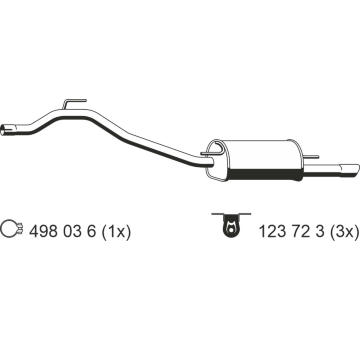 Zadní tlumič výfuku ERNST 176231
