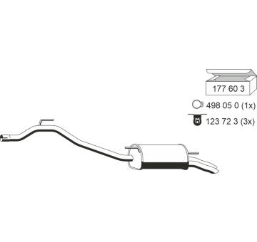Zadni tlumic vyfuku ERNST 176286