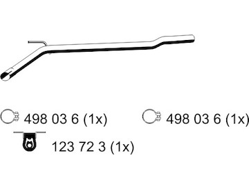 Výfuková trubka ERNST 176415