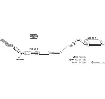 Výfukový systém ERNST 180041