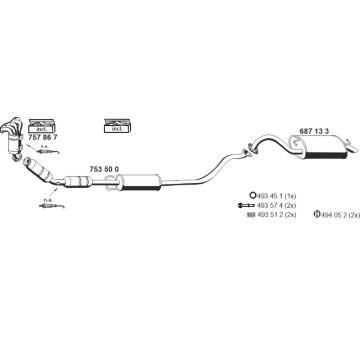 Výfukový systém ERNST 180136