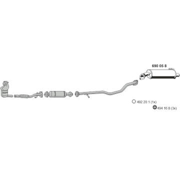 Výfukový systém ERNST 200070