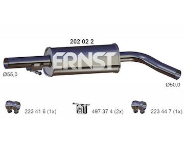 Střední tlumič výfuku ERNST 202022