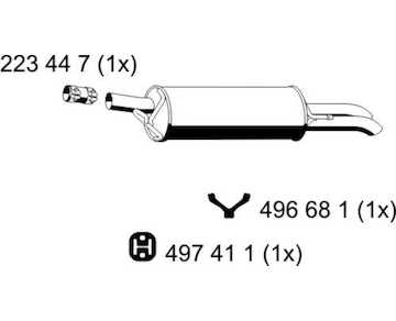 Zadní tlumič výfuku ERNST 204231