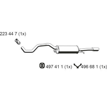 Zadni tlumic vyfuku ERNST 243032
