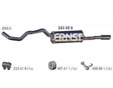 Zadní tlumič výfuku ERNST 243056