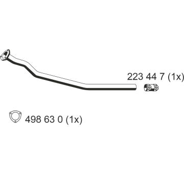 Výfuková trubka ERNST 243445
