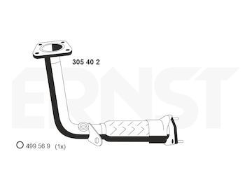 Výfuková trubka ERNST 305402