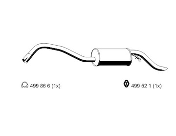 Zadní tlumič výfuku ERNST 312189