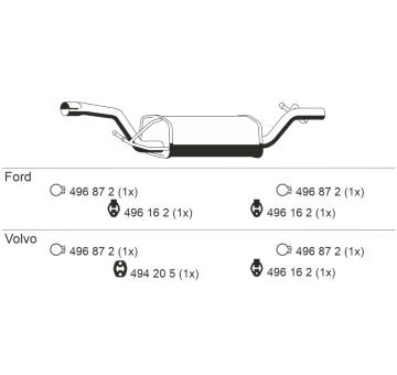 Stredni tlumic vyfuku ERNST 313162