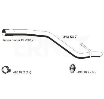 Výfuková trubka ERNST 313537