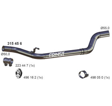 Výfuková trubka ERNST 315456
