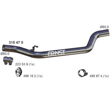 Výfuková trubka ERNST 315470