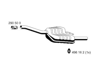 Zadní tlumič výfuku ERNST 341172