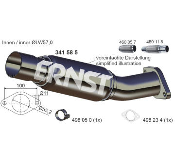 Opravne potrubi, katalyzator ERNST 341585