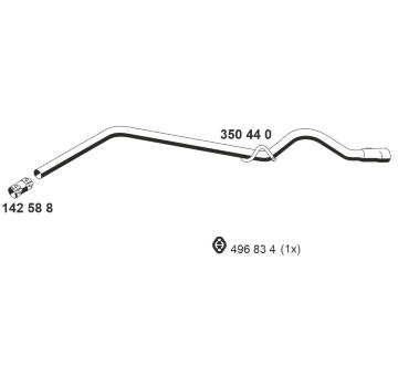 Výfuková trubka ERNST 350440