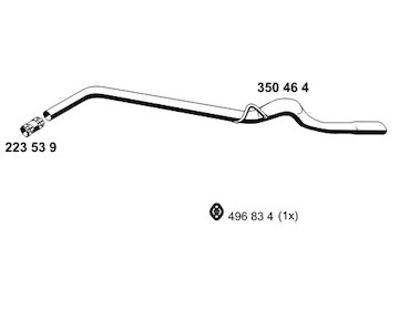 Výfuková trubka ERNST 350464