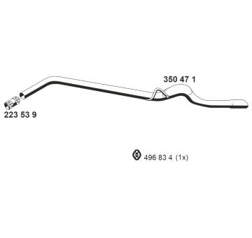 Výfuková trubka ERNST 350471