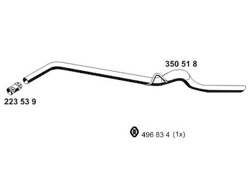 Výfuková trubka ERNST 350518