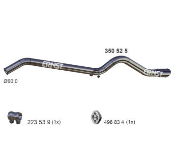 Výfuková trubka ERNST 350525