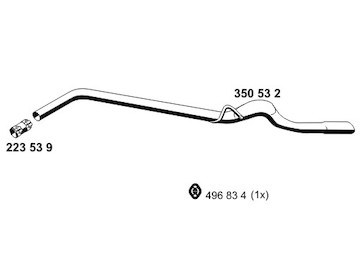 Výfuková trubka ERNST 350532