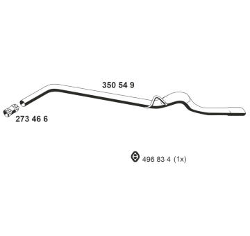 Výfuková trubka ERNST 350549