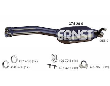 Střední tlumič výfuku ERNST 374200