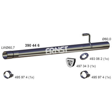Výfuková trubka ERNST 390446