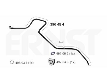 Výfuková trubka ERNST 390484