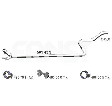 Výfuková trubka ERNST 501439