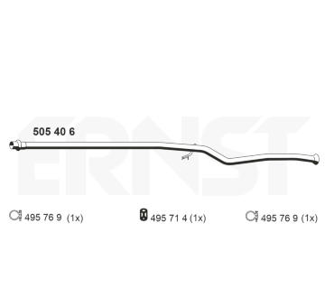 Výfuková trubka ERNST 505406
