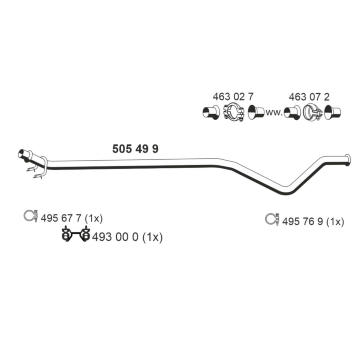 Výfuková trubka ERNST 505499