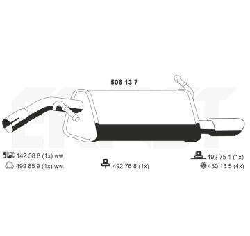 Zadni tlumic vyfuku ERNST 506137
