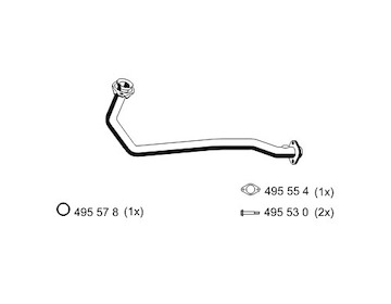 Výfuková trubka ERNST 522410