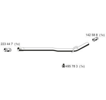 Výfuková trubka ERNST 522571