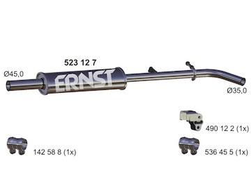 Stredni tlumic vyfuku ERNST 523127