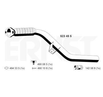 Výfuková trubka ERNST 523455