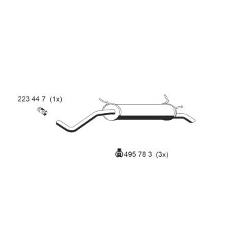 Zadni tlumic vyfuku ERNST 525053