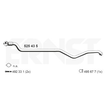 Výfuková trubka ERNST 525435