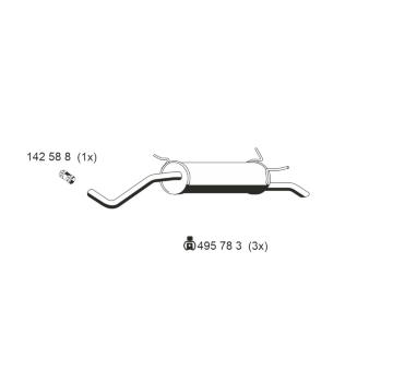 Zadní tlumič výfuku ERNST 530040