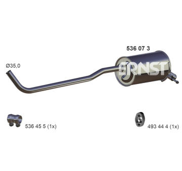 Zadni tlumic vyfuku ERNST 536073