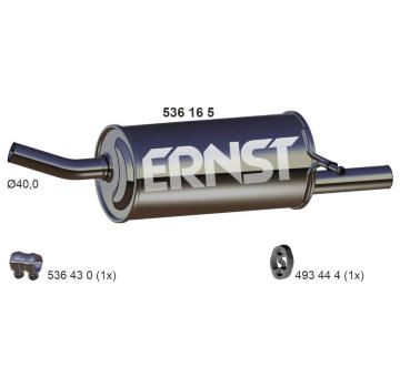 Zadni tlumic vyfuku ERNST 536165
