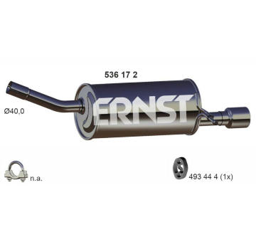 Zadní tlumič výfuku ERNST 536172