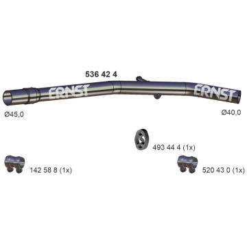 Výfuková trubka ERNST 536424