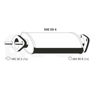 Predni tlumic vyfuku ERNST 540094