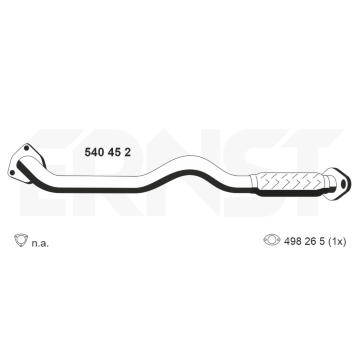 Výfuková trubka ERNST 540452