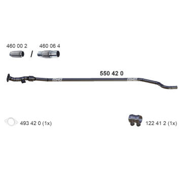 Výfuková trubka ERNST 550420