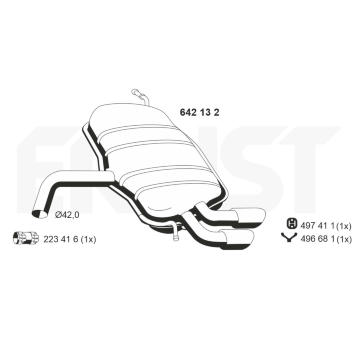 Zadni tlumic vyfuku ERNST 642132